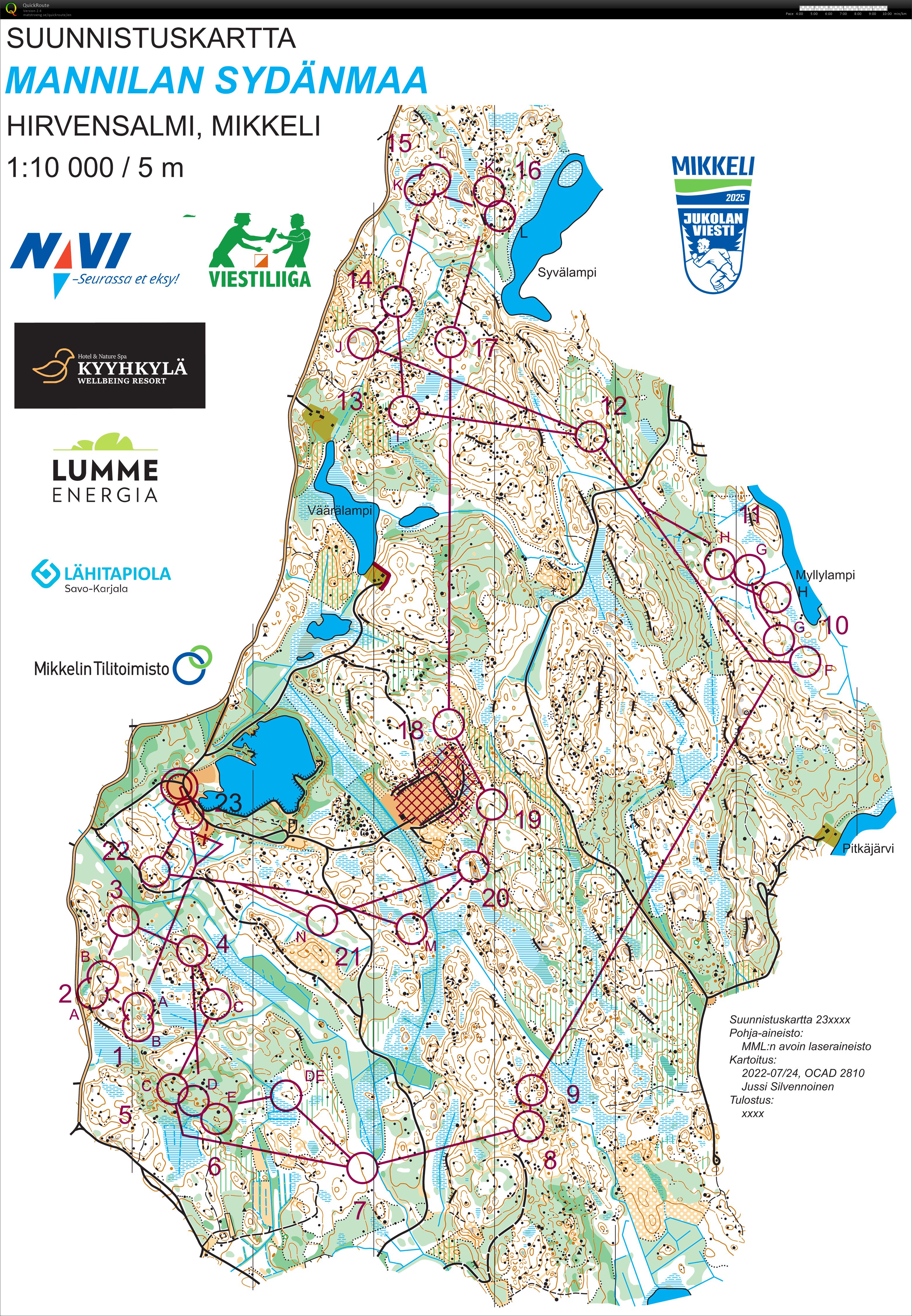 Mikkeli-Jukolan 2025 esikisa (25.08.2024)