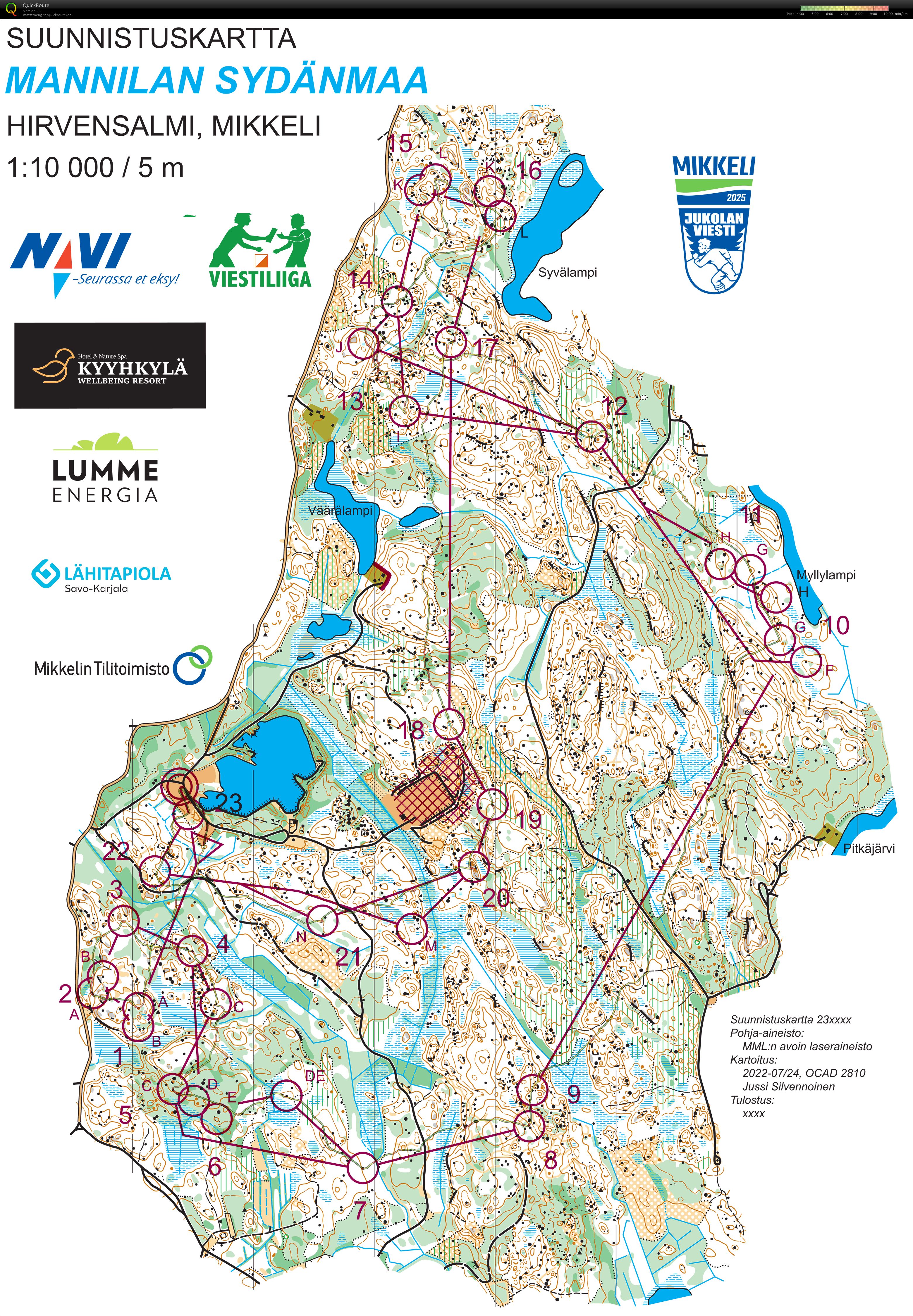 Mikkeli-Jukolan 2025 esikisa (25.08.2024)