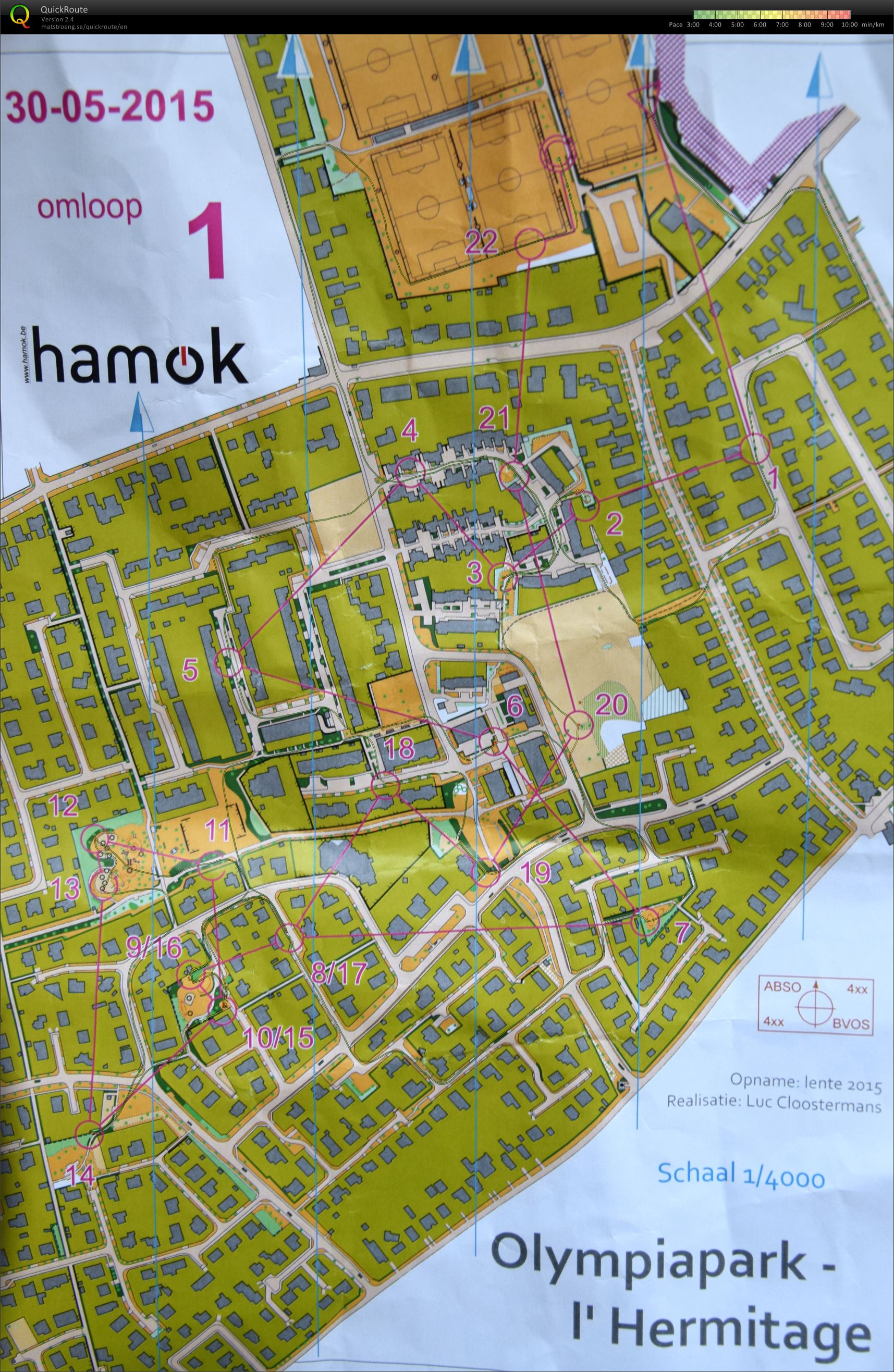 Bruges-O 2015 - Sprint 1 (30/05/2015)