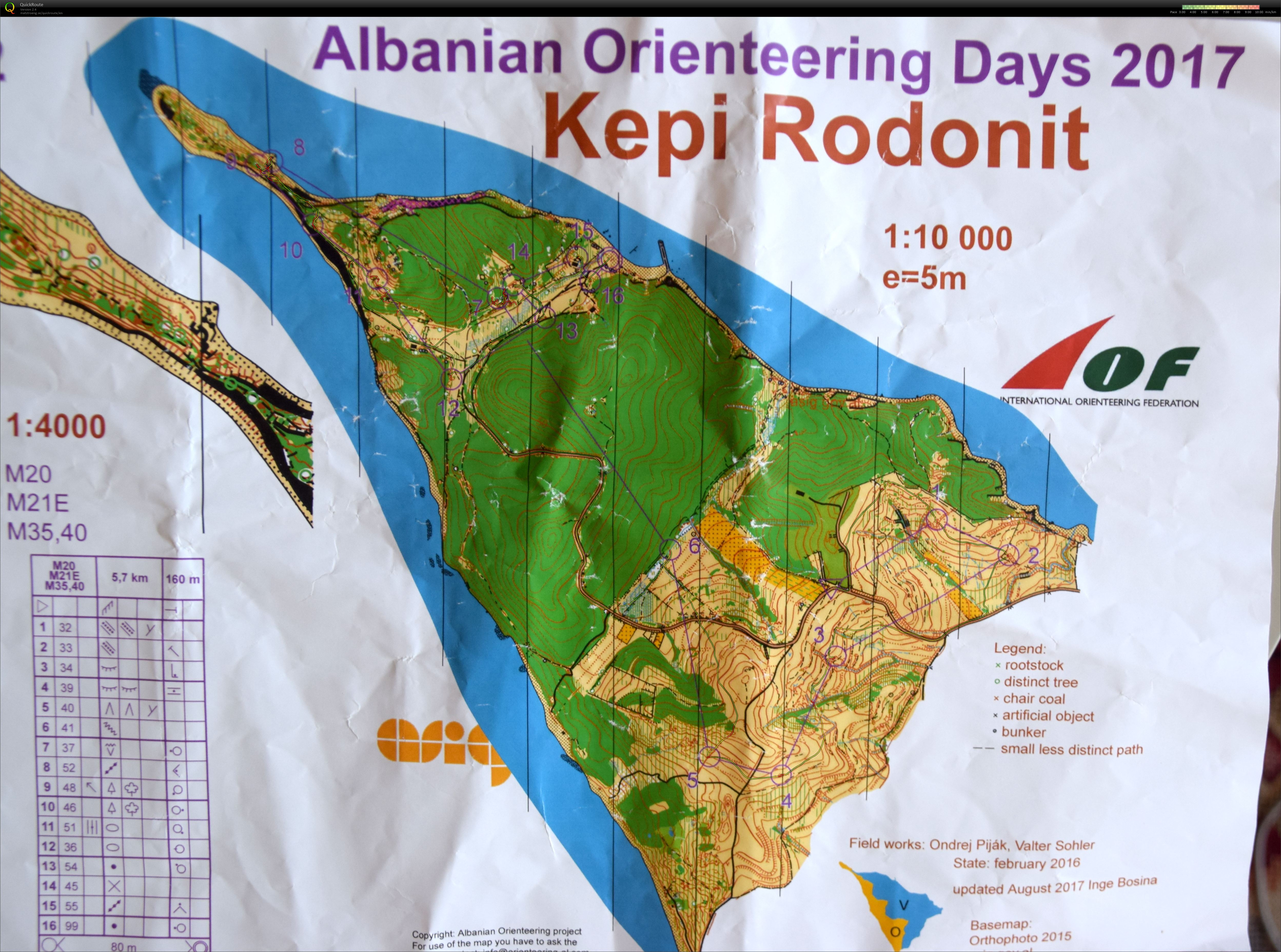 Albanian Orienteering Days | Long (2017-09-23)