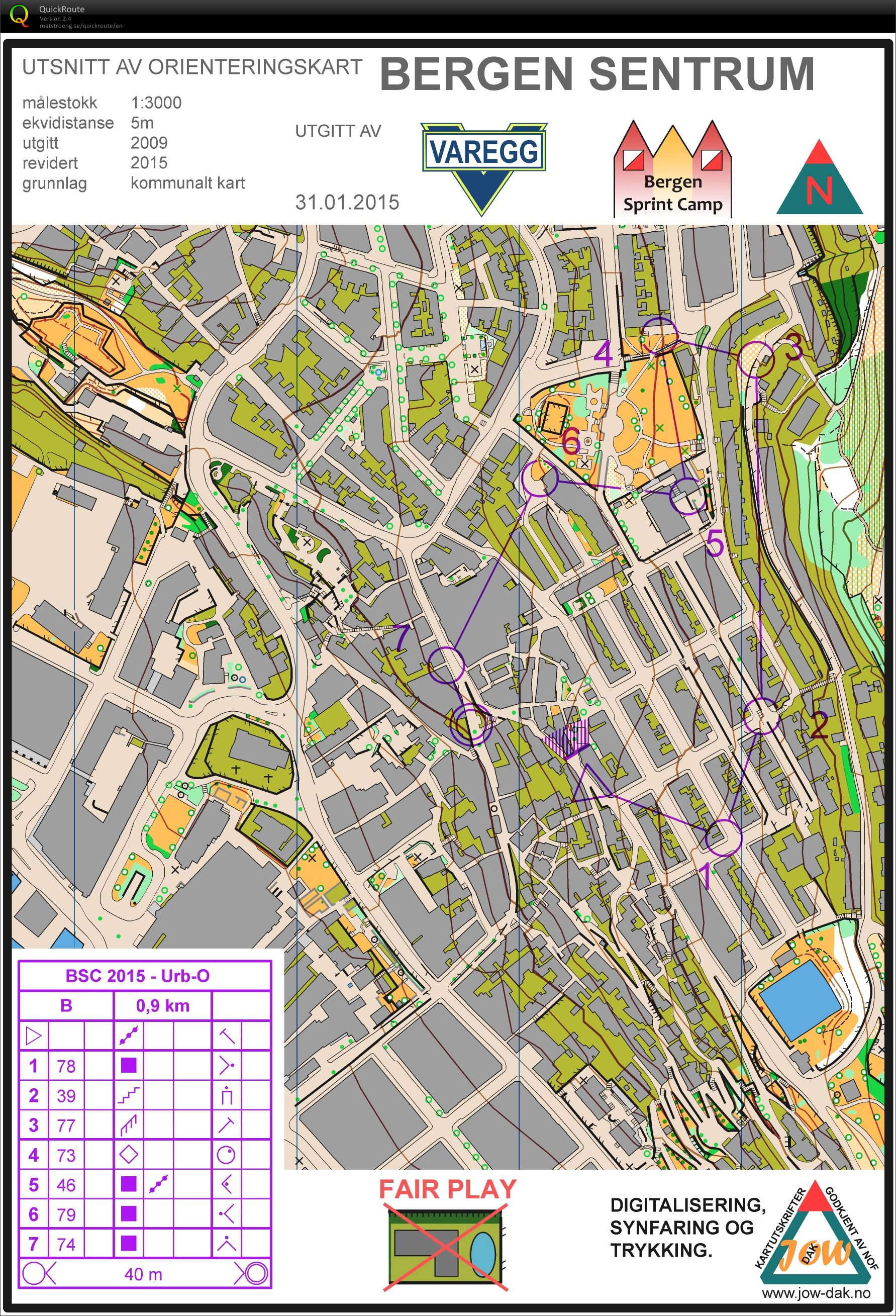 Bergen Sprint Camp // Urb-O - B (31/01/2015)